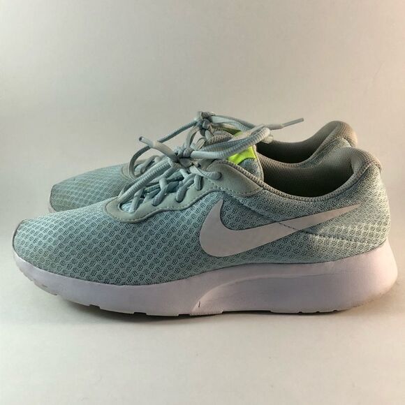 Nike Tanjun womens running shoes lace up sneakers glacier blue white size 9.5 - Picture 5 of 8